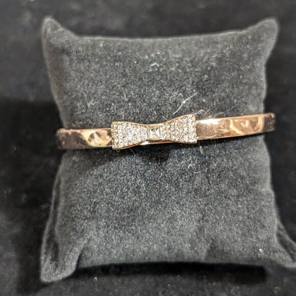 NWOT Kate Spade Pave Bangle “Ready Set Bow” - Picture 1 of 6